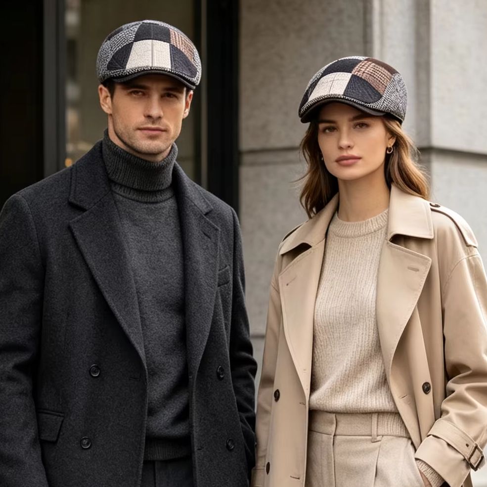 Newsboy Cap Ivy - Высококачественная классическая мужская лоскутная шляпа газетчика,