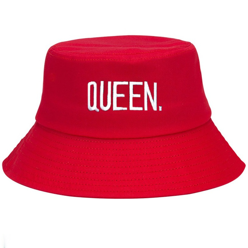 Bucket Hat Cotton - Панама с вышивкой королевы по индивидуальному