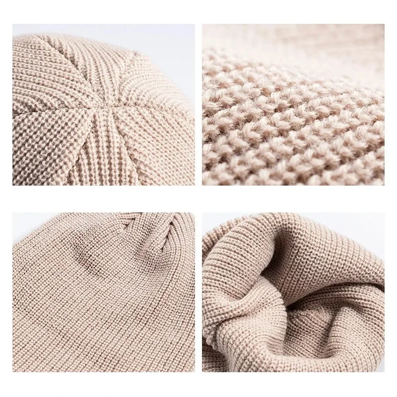 Зимняя вязаная шапка, теплая с – обзор и цена Beanie Cuffed Knit